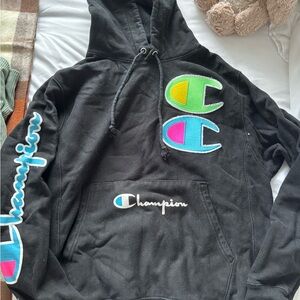 Champion Black Reverse Weave Hoodie